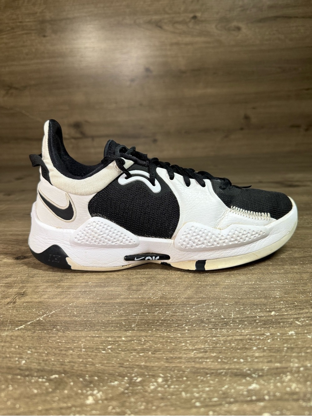 Nike PG 5 TB Mens Basketball Athletic Shoes Sneakers Black White DA7758-001 8.5